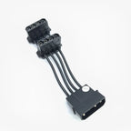 Desktop Computer ATX Power Supply Cable D 4Pin IDE Molex 1 to 2 Splitter 2-Port Male Female Short Cord 18AWG