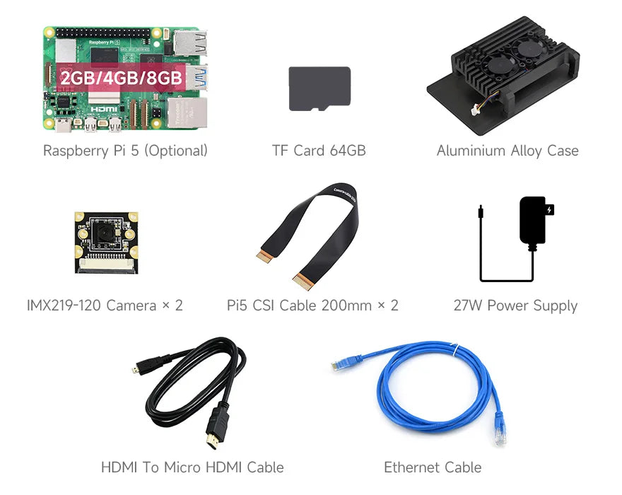 Raspberry Pi 5, Options for 4GB/8GB RAM, BCM2712 Processor, 2.4GHz Quad-Core 64-bit Arm Cortex-A76 CPU Built Using RP1 I/O