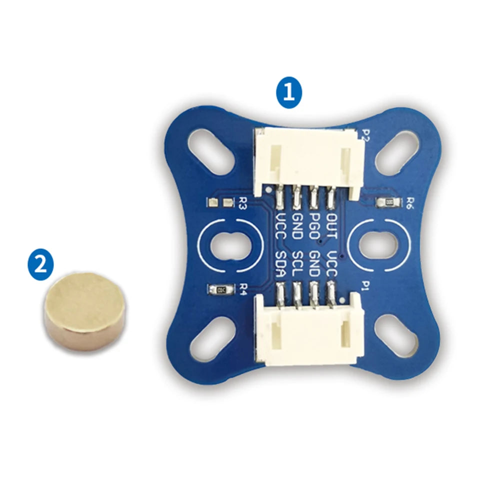 TLE5012 AS5600 Magnetic Encoder Module 12bit 15bit High Precision Angle Sensor with Radial Magnet