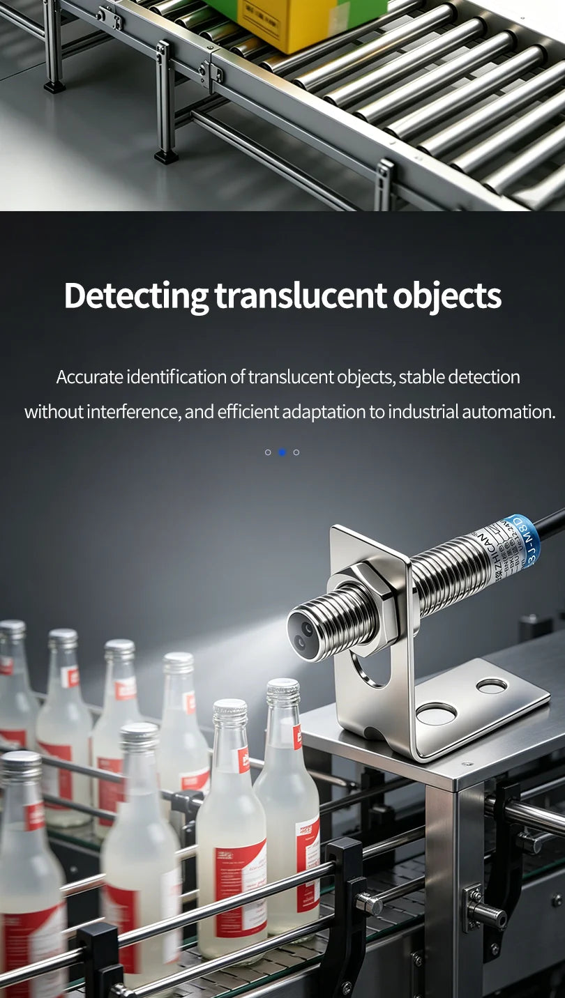 ZHICAN ZC3J M8 M12 M18 Infrared Photoelectric Sensor Diffuse Reflective Adjustable Sensing Distance NPN PNP NO NC