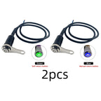 LED Motorcycle Switch ON+OFF Handlebar Mount Aluminum Alloy Waterproof 12V Fog Light Lamps Motorbike Horn Push Button Switch