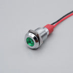 6mm 8mm 10mm 12mm LED Metal Indicator Light Signal Lamp with Wire 3V 5V 6V 12V 24V 110V 220V Red Blue Green Yellow White