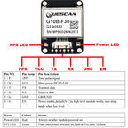 QUESCAN G10B-F30 M10 GPS GNSS Module with Active Antenna GPS GLONASS Galileo Beidou Receiver,UBX-M10050-KB,Accuracy 1.0 m,1-25Hz