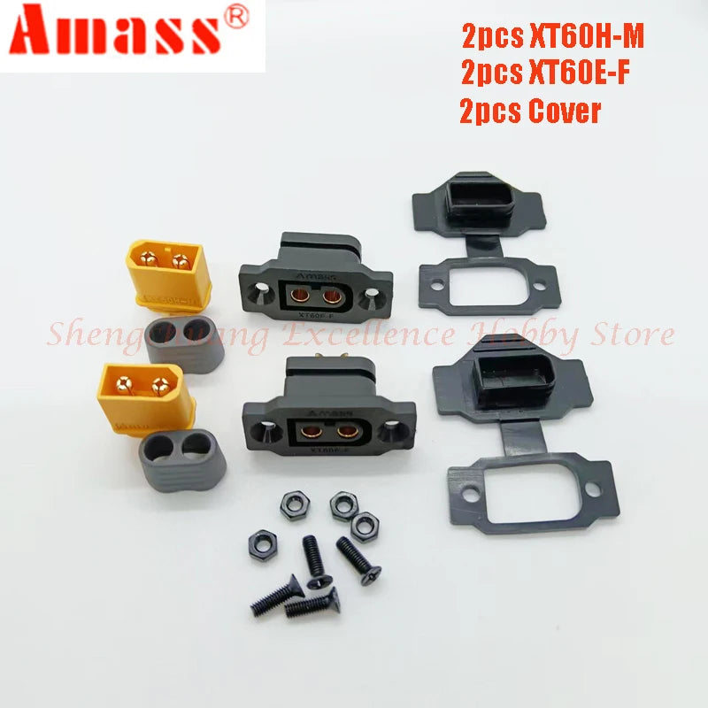 Original Amass XT60E-F Female Plug XT60 XT60H Male Bullet Connector Wire Cable Plug For RC FPV Lipo Battery RC Quadcopter