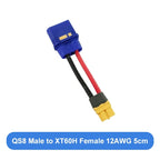 QS8S to XT90/60 TRX EC5 Anti-ignition Plug Male Female Model Aircraft Adapter Cable for Plant Protection Machine Lithium Battery
