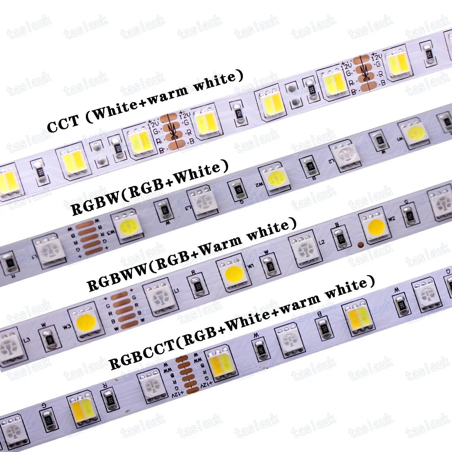 SMD 5050 LED Strip 5M 60led/m DC 12V 24V Flexible Ribbon Diode Tape 4000K NW RGB White Warm White Red Green Blue Yellow Light