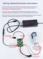 Planetary Gear DC Reduction Motor 24V Mingyang 42GP-775 Low-speed Small Motor Speed Regulation Micro Motor