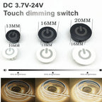 1-2PCS DC5V 12V 24V Button Controller Switch Smart Dimmable Home Touch Sensor For Smart Home Light Strip LED Dimmer Controller