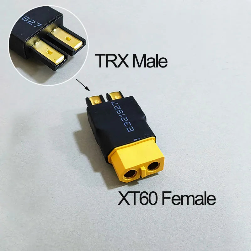 1PCS RC Battery Connector Adapter XT30 XT60 XT90 T-Plug TRX Male to Female Plug For RC LiPo Battery Charger