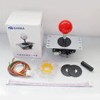 Original Japan Sanwa Joystick JLF TP 8YT Fighting Rocker With Topball 5pin Wire Jamma Arcade Vending Game PC PS3 XBOX Kit DIY