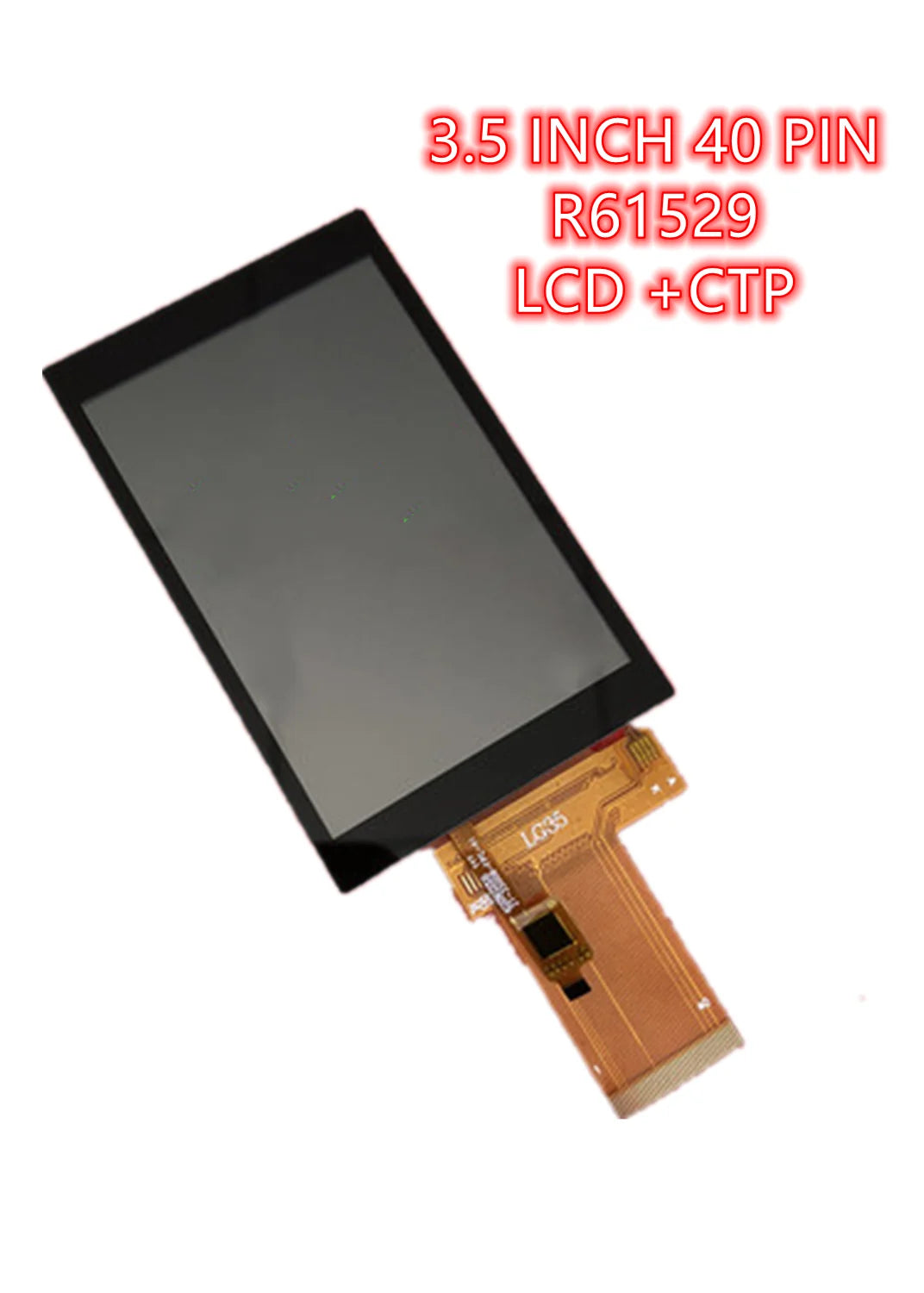 3.5 inch Capacitance Touch panel TFT LCD display screen TP 320RGB*480 IPS R61529A high contrast Sunlight Readable SPI 3/4 line
