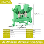 UK 2.5 Terminal Block UK2.5B Screw Connection Connect Strip 2.5B/3N/5N/6N/10N  2.5mm² Cable Electrical Din Rail Wire Connector