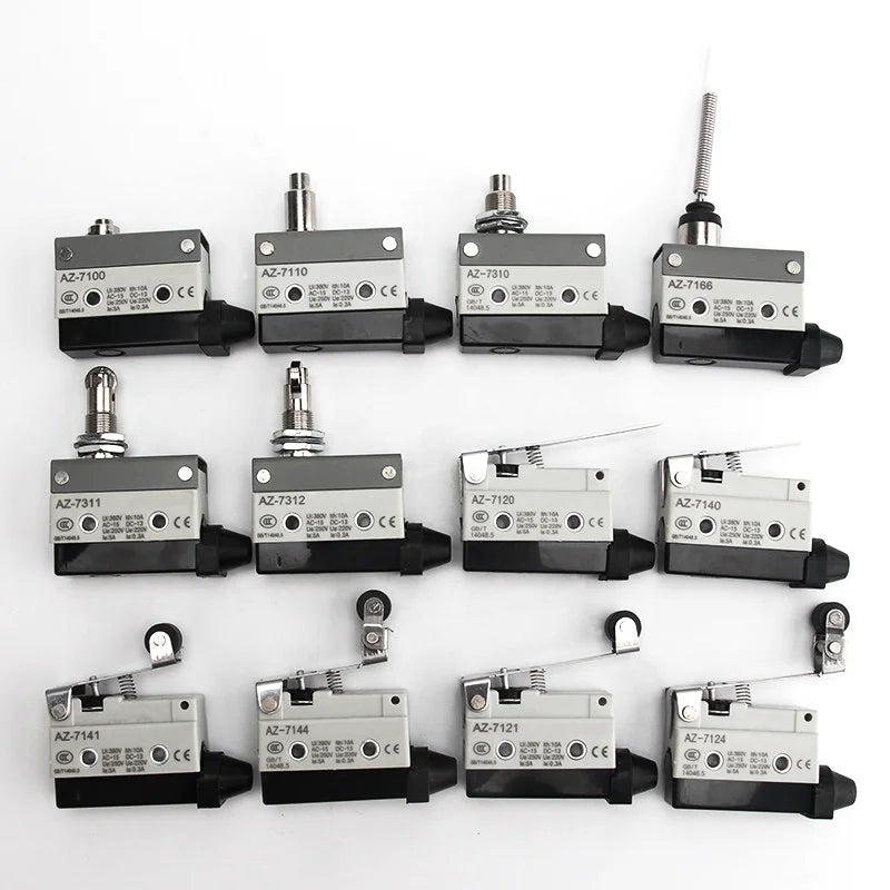 10A 250V AZ Waterproof Microswitch Travel Micro Limit Switch Small Horizontal Roller Lever AZ-7312 AZ-7311 AZ-7121 AZ-7310