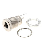 2pcs/5pcs DC099 5.5 mm x 2.1mm DC Power Jack Socket Female Panel Mount Connector Metal DC-099 Open Hole 11MM 5.5*2.1 5.5*2.5