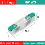 Fast Wiring Wire Connectors Splitter Terminal Blocks Quick Plug-in Connector Conductor Cable Junction Box