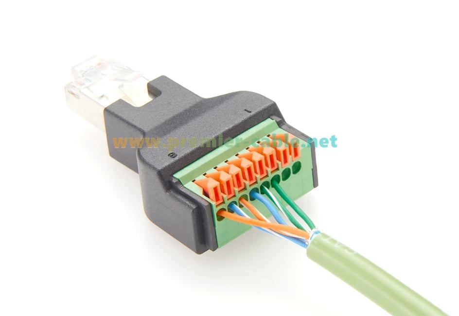 RJ45 Solderless Breakout Board RJ45 8P8C to Quick Spring Crimp Wiring Press Terminal Block Quick Push Extender for PIKA CT301