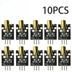 1-100pcs KY-008 Red Laser Module 650nm 3-Pin Dot Diode Transmitter with Copper Head for Arduino, AVR, PIC & MEGA 2560