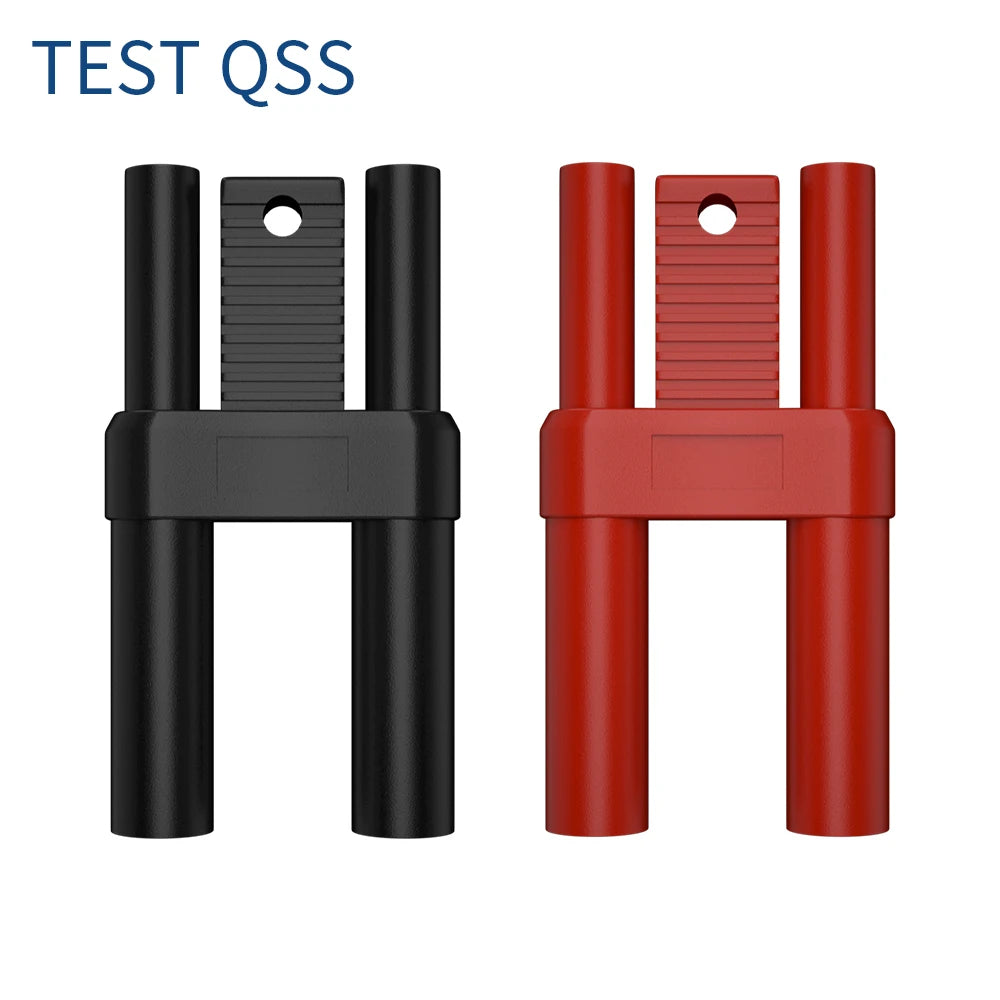 QSS 4mm Fully Enclosed Stackable Banana Plug Short-Circuit 19mm Spacing Electronic Component for Electronics