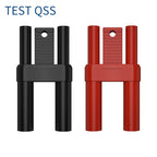 QSS 4mm Fully Enclosed Stackable Banana Plug Short-Circuit 19mm Spacing Electronic Component for Electronics