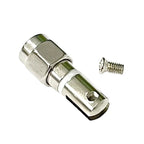 1pc SMA Male BNC Plug M4 Thread RF Connector with Screw Swivel Nickelplated For Telescopic Antenna Terminal