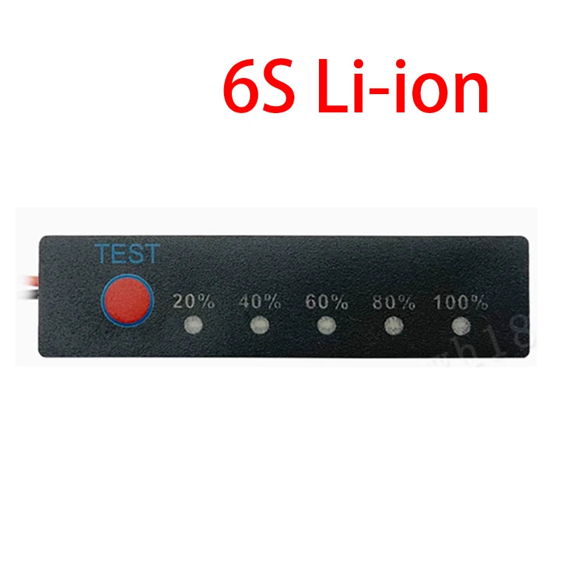1-24S 7S 8S 10S 13S LifePO4/Li-ion Battery Packs Capacity Indicator Meter Power Level Tester Module Display Board Panel