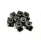 50PCS Momentary Tactile Push Button Click Switch 6X6mm 4.3mm-17mm H=4.3mm 4.5mm 5mm 6mm 7mm 8mm 9mm 10mm 13mm 14mm 4Pin Switch
