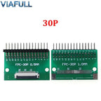 0.5mm FPC/FFC Breakout Board with Right Angle Male Pins, Pre-Soldered 2.54mm DIP Adapter for Flat Ribbon Cable, 4-80P
