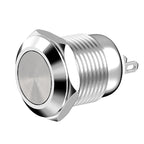 Metal Push Button Switch 12MM 3Pins 1NO1NC No Light waterproof Flat/High Head Momentary Latching Welding Foot Switch