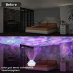 RGB Projection Night Lights Aurora Starry Northern Light Projector Atmosphere Lamp USB Plug Remote Control for Room Party Decor