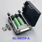 DB9/DB15/DB25 Male and Female Solderless Connector RS232/485 Transfer-Free Signals with Back Screw Terminal Adapter Board