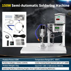 Semi-automatic Soldering Machine Foot Pedal Stable 110V/220V Soldering Station Spot Welder for USB/Aviation Plugs & Motor Wiring