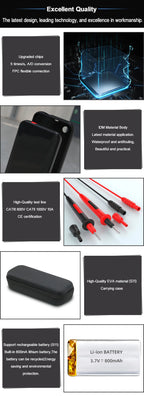 BSIDE Digital Multimeter Smart Electrician Tester USB Charge T-RMS DC AC Voltage Capacitance Ohm Hz NCV Professional Multitester