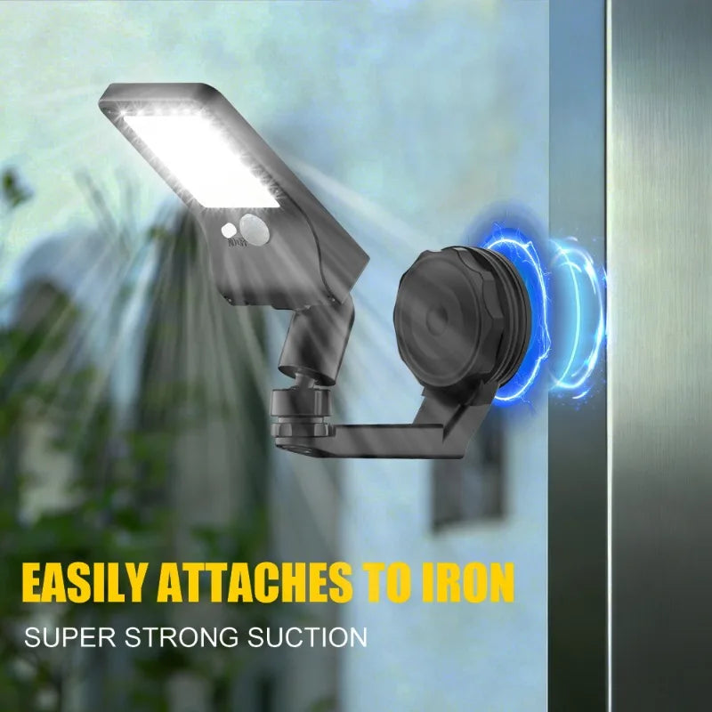 New Rainproof Solar Outdoor Courtyard Light Easy to Install Human Body Sensor with Three Adjustable Light Modes