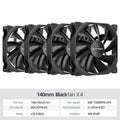 Teucer AF 14025 PC Case Cooling Fan 12V 4Pin PWM MHDB Hydraulic Bearing White 14CM Silent Fan for Computer Radiator Ventilator