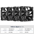 Teucer AF 14025 PC Case Cooling Fan 12V 4Pin PWM MHDB Hydraulic Bearing White 14CM Silent Fan for Computer Radiator Ventilator