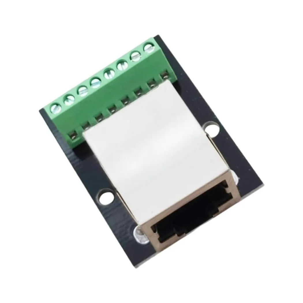 RJ45 Ethernet Single Female Connector Breakout Board,2.54mm Pitch RJ45 Screw Terminal Board Network Adapter Terminal