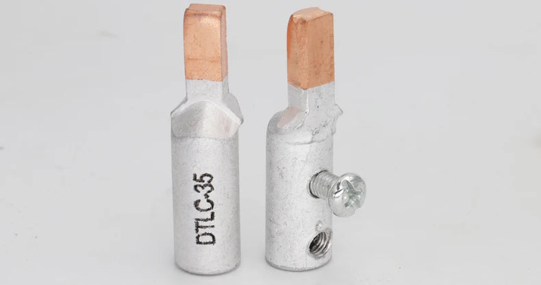 DTLC-10/16/25/35/50/70 Electrical Cable Wire Tubular Lug Screw Connection Connector Copper-AL Cord End Spade Pin Crimp Terminal