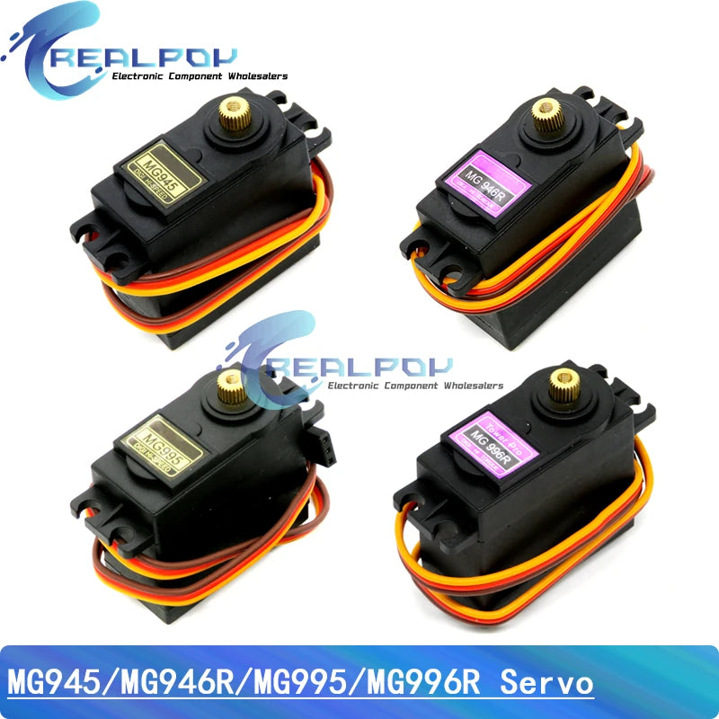 MG945 MG946R MG995 MG996R Metal Gear Servmotor High Speed Analog Servo Motor for Model Airplane RC Car Boat Arduino Robot