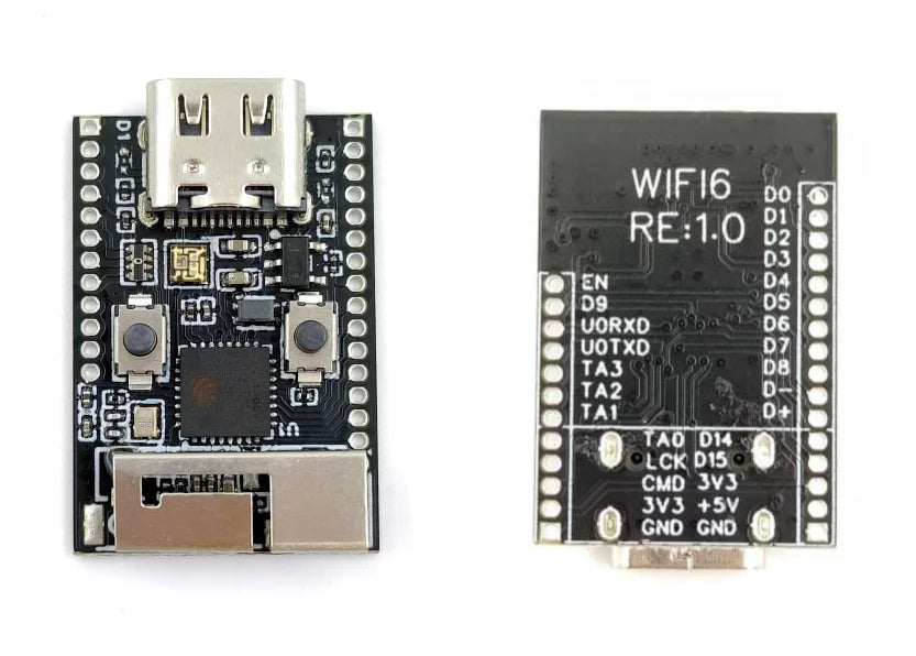 Wifi6 ESP32 C6 Development Board with Crystal Oscillator RGB LED 4MB FLASH Low Power RISC-V 32-Bit ESP32-C6 N4 BT Wifi Module