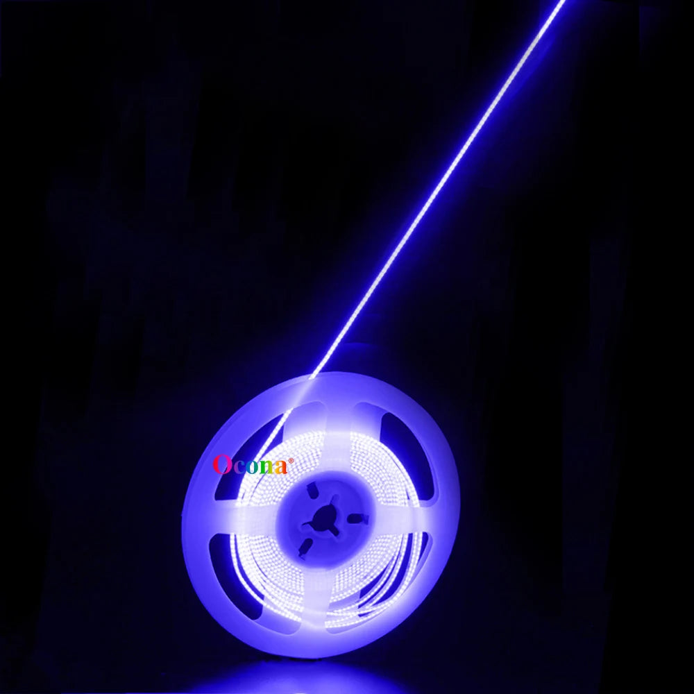 Ultimate Thin 2mm COB LED Strip Light for DIY Craft Cabinet Shelf 12V Filament Warm Cool White Flexible Linear Tape Lights Bar