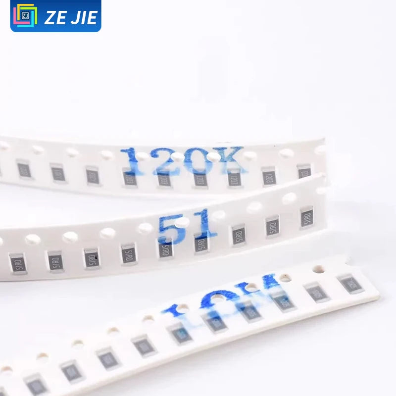 0603/0805/1206 SMD Resistors, 0R, 1R, 2K, 2.2R, 3.3R, 4.7K, 5.1R, 100K, 1M