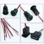 Waterproof USB C Female Charging Port Connector 1Pcs Chassis Mount Jack for DIY Electronics Project Use