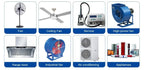 CBB61 Fan starting capacitor 450V 0.8/1/1.2/1.5/2/2.5/3/3.5/4/4.5/5/6/7/8/10/12/14/15/16/18/20/25UF For Range hood For 400V 500V