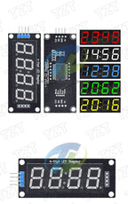 TM1637 LED Display Module for Arduino 4 Digit Tube 7 Segment 0.56 inch Time Clock Indicator Module Red Blue Green Yellow White