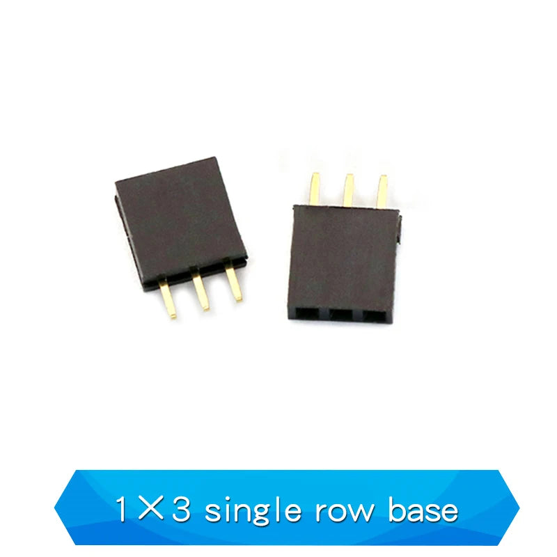 10PCS 2.54mm Pitch Single Row Female 2~13P PCB Socket Board Pin Header Connector Strip Pin Header