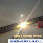 1000pcs 0603 Warm white Ultra Bright SMD SMT LED light-emitting diodes High quality New 1.6*0.8*0.6MM 2800-3500K