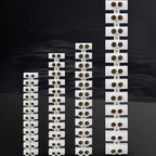 10Pcs 12 Position Electrical Wire Connector Retardant X3-1012 20A 30A Terminal Blocks Barrier Terminal Strip Plastic Terminal