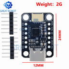 MCP2221A Breakout Board Type-C USB Interface STEMMA QT Qwiic Signal Acquisition Measurement Module for Arduino DIY