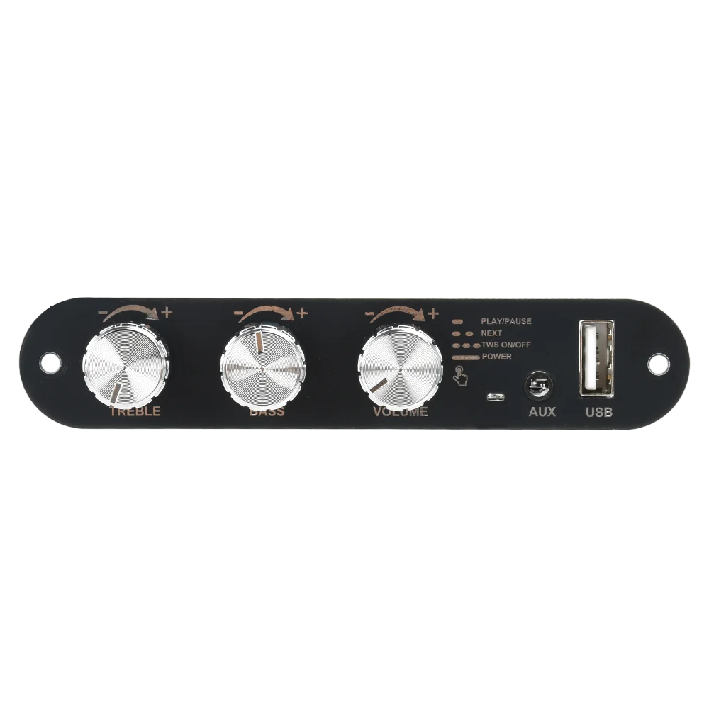 ZK-1001U TPA3116D2 Mono 100W Bluetooth 5.3 Amplifier Board 9-24V Boost AUX USB Bass Treble for DIY TWS Speaker