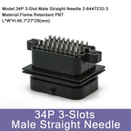 1/10/50 PCS 26/34pin AMP Waterproof Automobile Connector PCB To Board ECU Plug Domestic Needle Bender 6437288-3 4-1437290-0